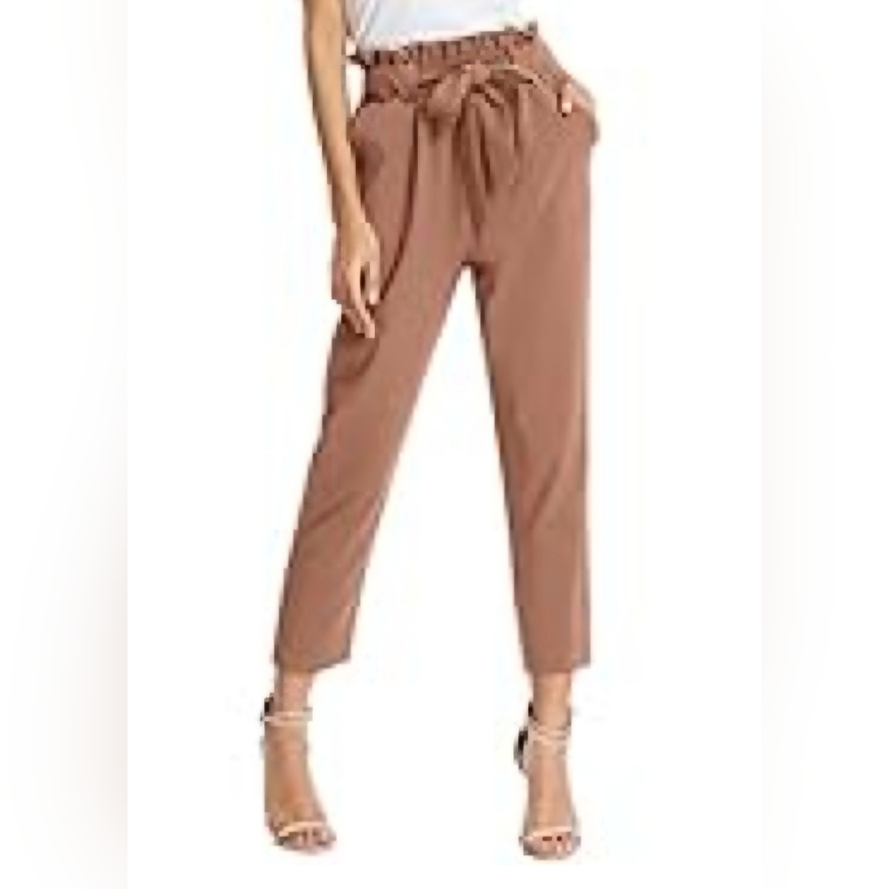 Kancy Kole Pink Paper Bag Pants, Size Medium